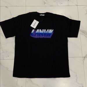 LANVIN Black Batman Graphic T-Shirt Men’s size Large